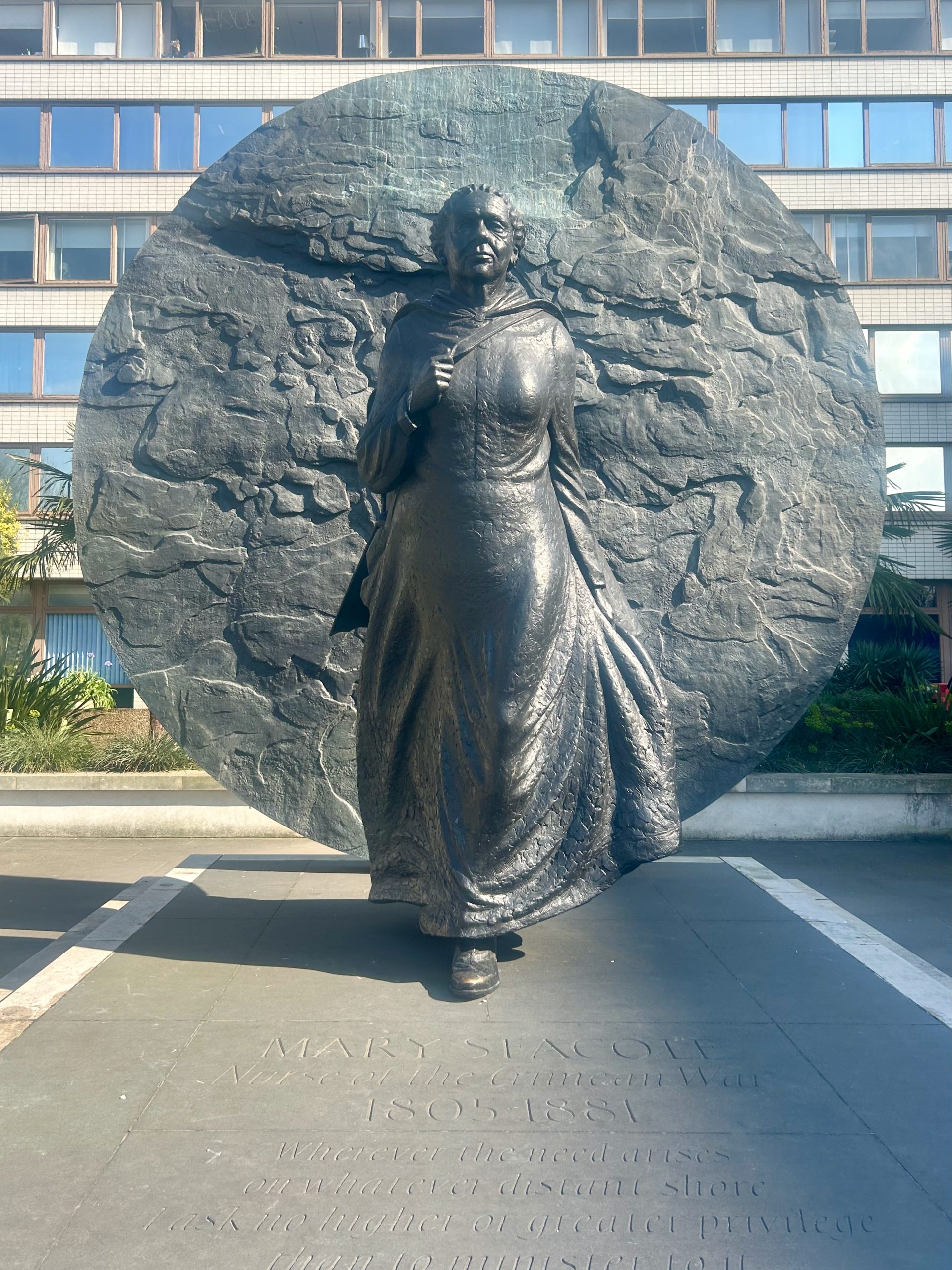 Bronze monument of Mary Seacole